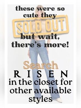 Risen Mid Rise Dark Wash Raw Hem Flare Denim Jeans Stretch Long Tall Various NEW